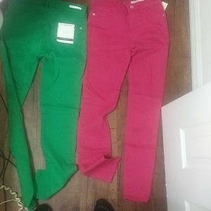 Anthropologie colored jeans size 25 women's